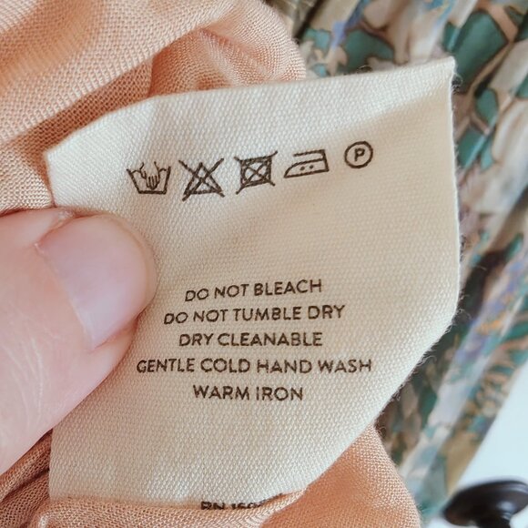 Spell & the Gypsy Free People Amethyst Maxi Boho Gown Turquoise Boho Dress XS - Picture 16 of 16